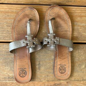 Tory Burch Leather T Sandals